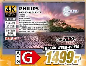 Expert Philips 65OLED865 OLED TV Angebot