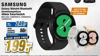 Expert Samsung Galaxy Watch4 Aluminiumgehäuse 40mm Smartwatch Angebot