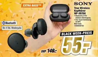 Expert Sony True Wireless Kopfhörer WF-XB700 Angebot