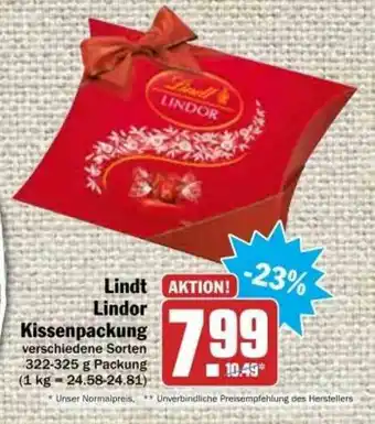 dodenhof Lindt Lindor Kissenpackung Angebot