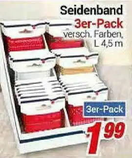 CENTERSHOP Seidenband 3er-pack Angebot