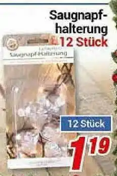 CENTERSHOP Saugnapf-halterung 12 Stück Angebot