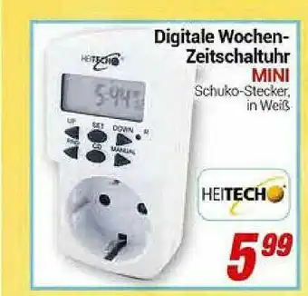 CENTERSHOP Digitale Wochen-zeitschaltuhr Mini Angebot