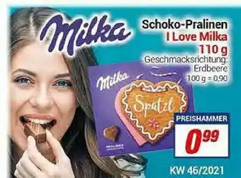 CENTERSHOP Schoko-pralinen I Love Milka Angebot