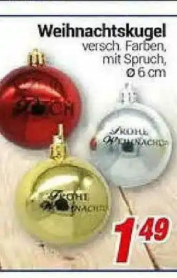 CENTERSHOP Weihnachtskugel Angebot