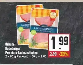 Edeka Original Radeberger Premium-lachsschinken Angebot