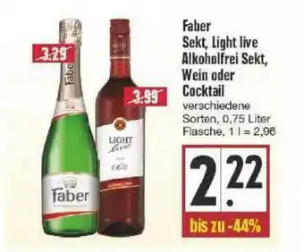 Edeka Faber Sekt Light Live Alkoholfrei Sekt Wein Oder Cocktail Angebot