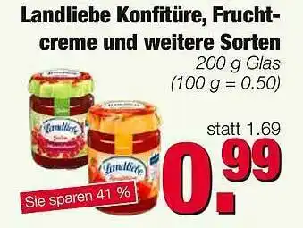 Edeka Scherer Landliebe Konfitüre, Fruchtcreme Und Weitere Sorten Angebot