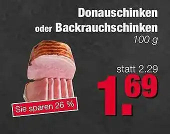 Edeka Scherer Donauschinken Oder Backrauchschinken Angebot