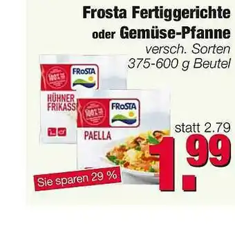 Edeka Scherer Frosta Fertiggerichte Oder Gemüse-pfanne Angebot