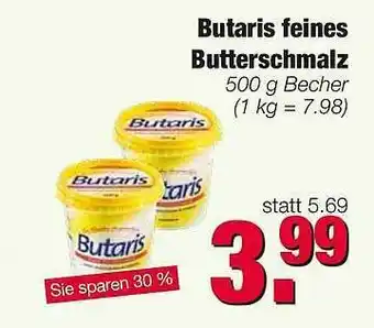 Edeka Scherer Butaris Feines Butterschmalz Angebot