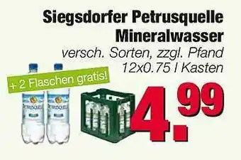 Edeka Scherer Siegsdorfer Petrusquelle Mineralwasser Angebot