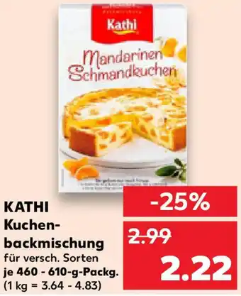 Kaufland KATHI Kuchen- backmischung Angebot