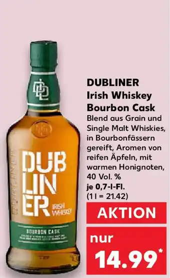 Kaufland DUBLINER Irish Whiskey Bourbon Cask Angebot