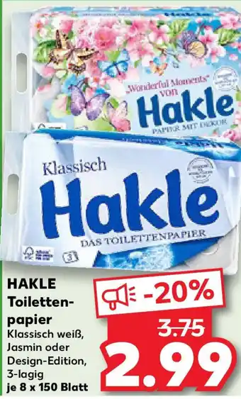 Kaufland HAKLE Toiletten- papier Angebot