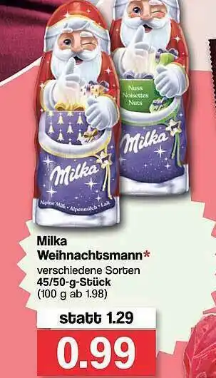 Famila Nord West Milka Weihnachtsmann Angebot