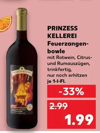 Kaufland PRINZESS KELLEREI Feuerzangen- bowle Angebot