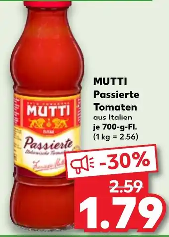 Kaufland MUTTI Passierte Tomaten Angebot