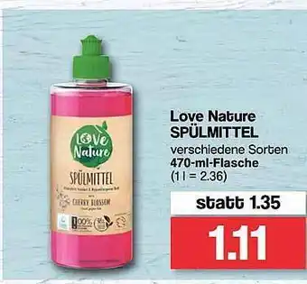 Famila Nord West Love Nature Spülmittel Angebot