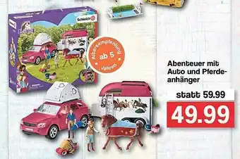 Famila Nord West Abenteuer Mit Auto Und Pferdeanhänger Schleich Angebot