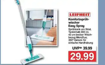 Famila Nord West Leifheit Komfortsprühwischer Easy Spray Angebot