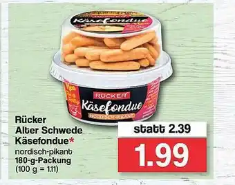 Famila Nord West Rücker Alter Schwede Käsefondue Angebot