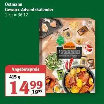 Globus Ostmann Gewurz- Adventskalender Angebot