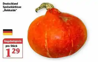 Globus Deutschland Speisekurbis Hokkaido Angebot