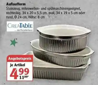 Globus Creatable Auflaufform Angebot