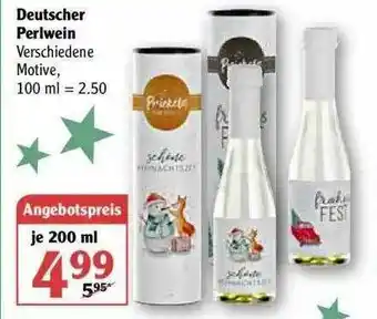 Globus Deutscher Perlwein Angebot