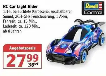 Globus Revell Control Rc Car Light Rider Angebot