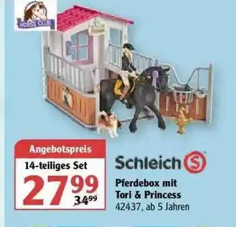 Globus Schleich Pferdebox Mit Tori & Princess Angebot