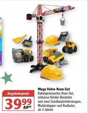 Globus Mega Volvo Kran Set Angebot