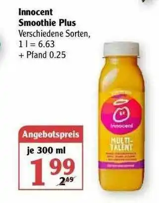 Globus Innocent Smoothie Plus Angebot