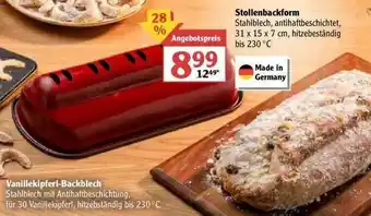 Globus Stollenbackform Oder Vanillekipferl-backblech Angebot