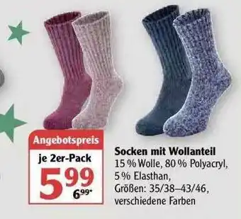 Globus Socken Mit Wollantell Angebot