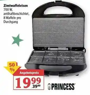 Globus Princess Zimtwaffeleisen Angebot