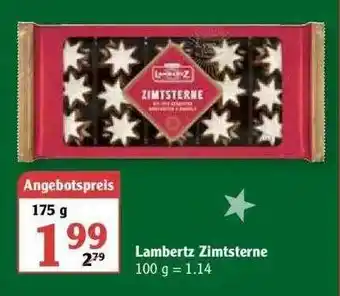 Globus Lambertz Zimtsterne Angebot