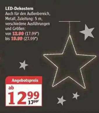 Globus Led-dekostern Angebot