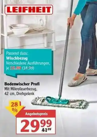 Globus Leifheit Bodenwischer Profi Angebot