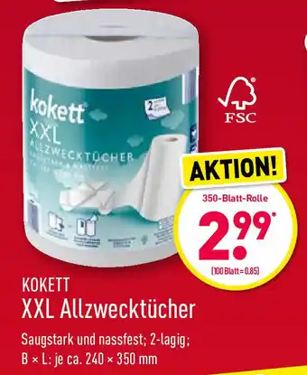 Aldi Nord Kokett XXL Allzwecktücher Angebot