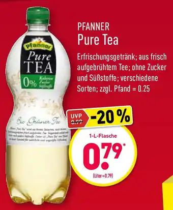 Aldi Nord Pfanner Pure Tea 1L Angebot