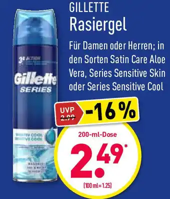 Aldi Nord Gillette Rasiergel 200ml Angebot