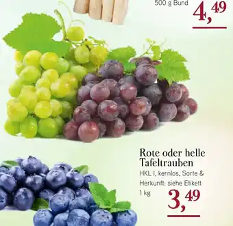 Dornseifer Rote oder Helle Tafeltrauben 1kg Angebot