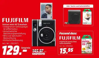 MediaMarkt Fujifilm instax mini 40 travelset Angebot