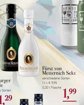 Dornseifer Fürst von Metternich Sekt 0,20 L Angebot