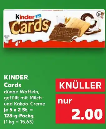 Kaufland KINDER Cards Angebot