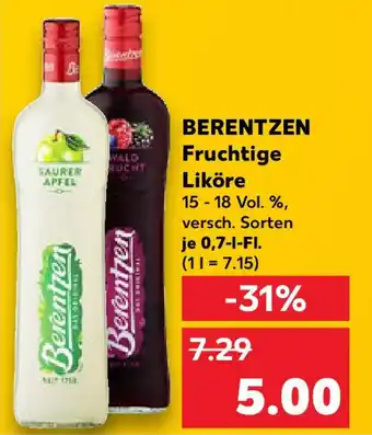 Kaufland BERENTZEN Fruchtige Liköre Angebot