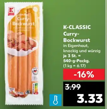 Kaufland K-CLASSIC Curry- Bockwurst Angebot