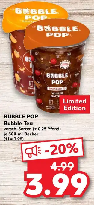 Kaufland BUBBLE POP Bubble Tea Angebot